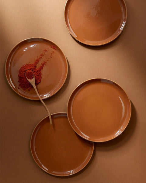 Tunisian Side Plate in Terracotta