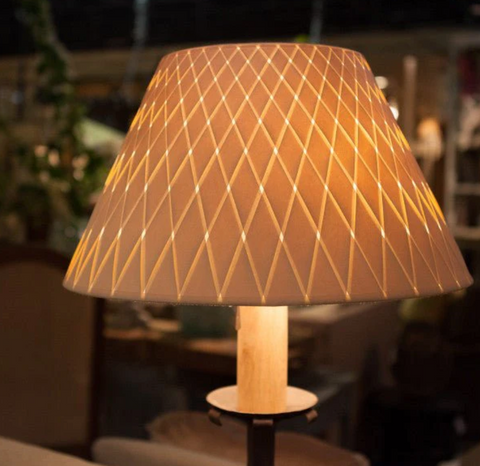 Empire Woven Paper Lamp Shades in Shell