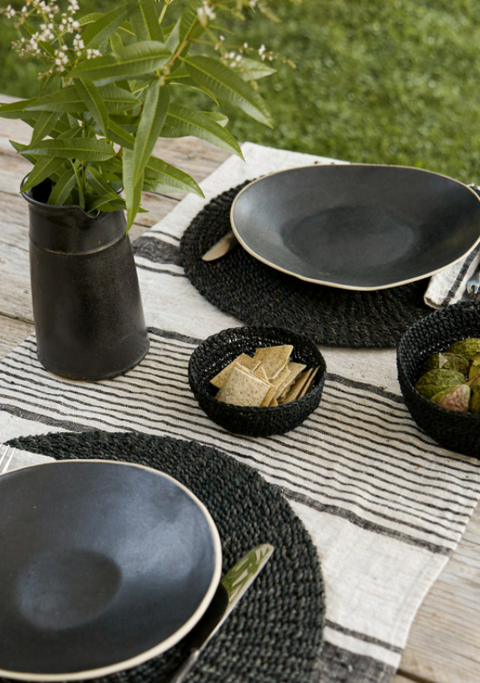 Interwoven Placemat in Black