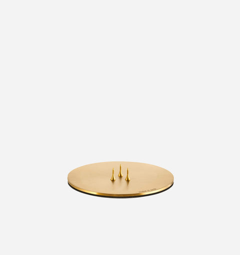 Candle Plate in Gold