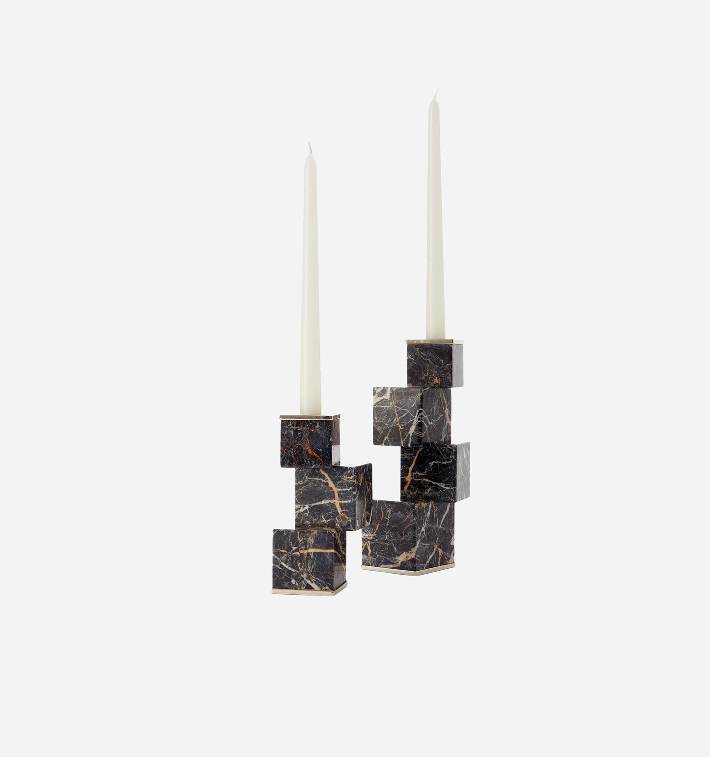 Vertigo Candle Holder in Black Onyx