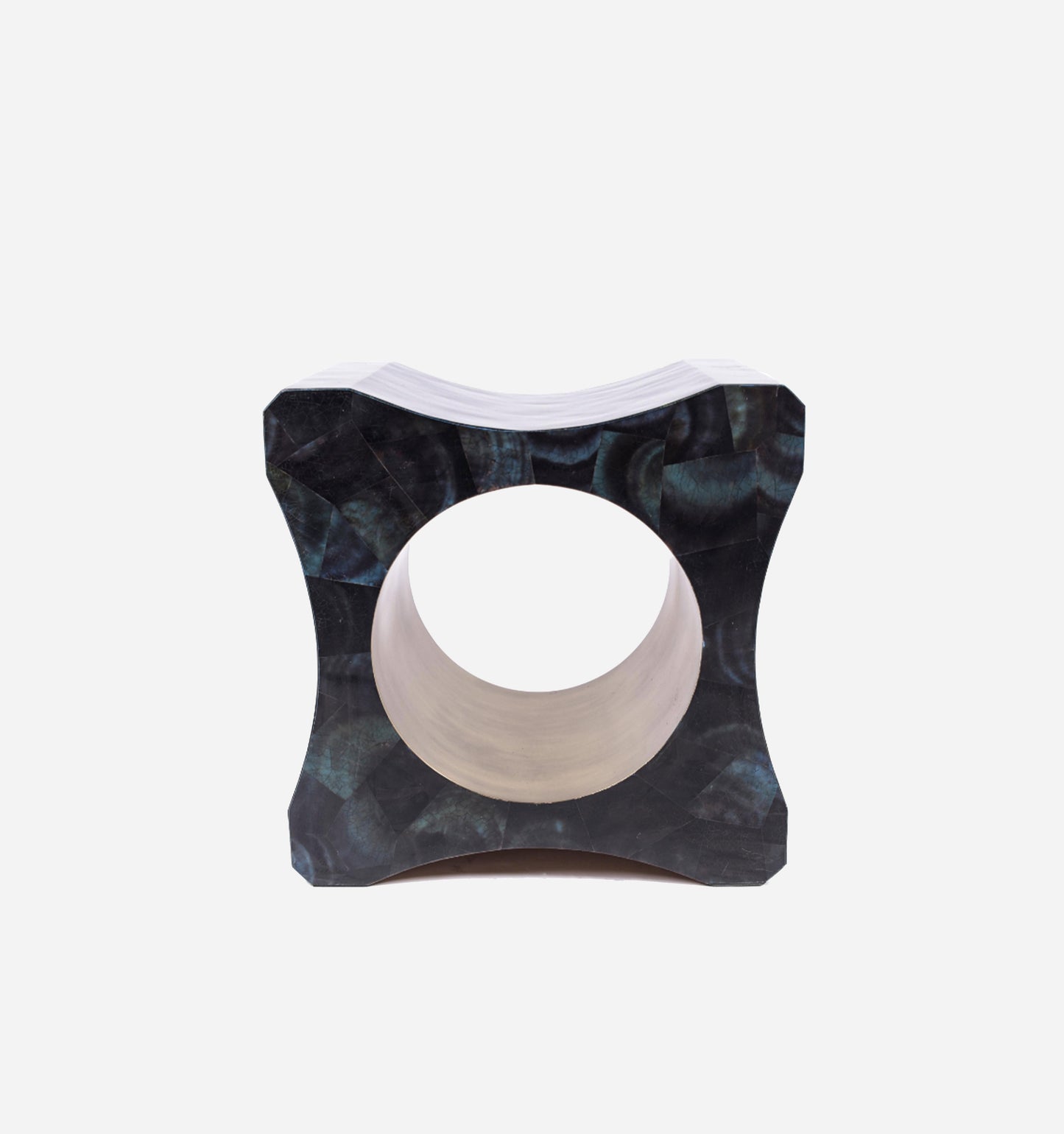 Signet Stool in Blue Penshell