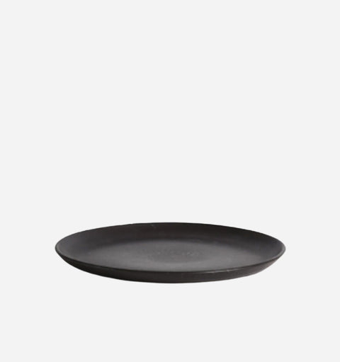 Tunisian Dinner Plate in Matte Black