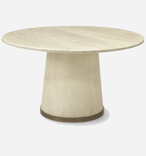 Round Dining Table in Ivory