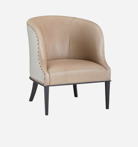 Leather Chair in Ivory