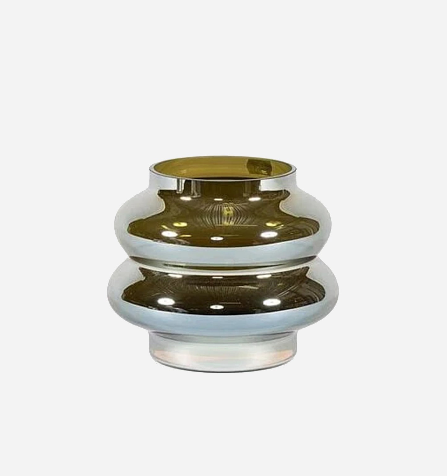 Bubble Vase in Olive Luster