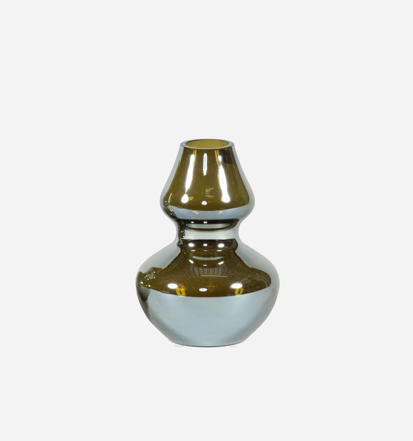 Curve Vase in Olive Luster