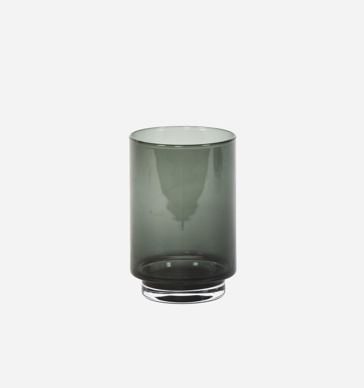 Lifted Hurricane Vase in Smoke