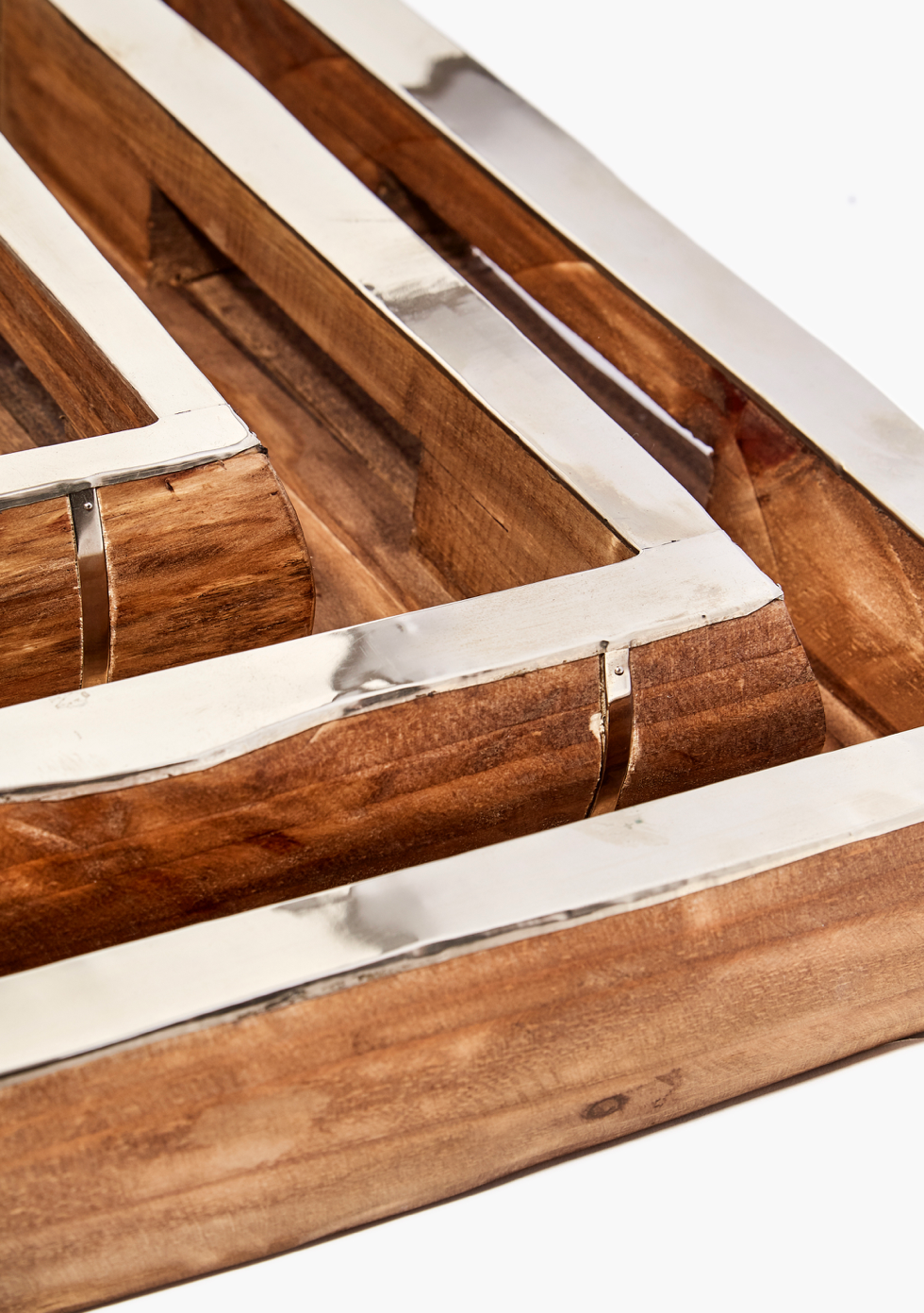 Chalten Square Tray in Pine Wood