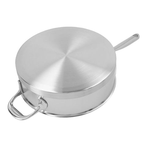 11-inch Saute Pan With Helper Handle And Lid, 18/10 Stainless Steel