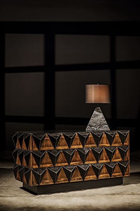 Nigel Modern Accent Chest in Two-tone Brushed Finish