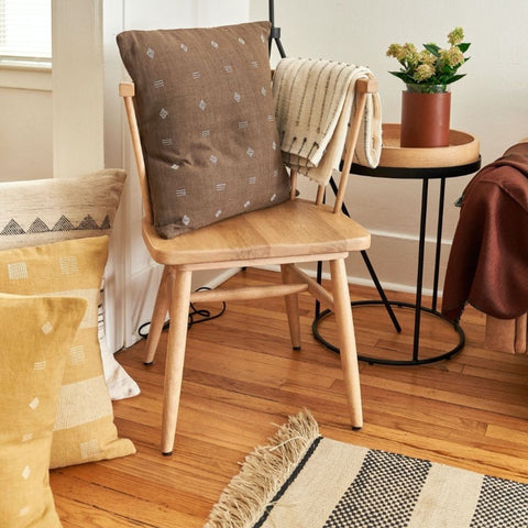 Powered by People Artful Traditionalist Organic Bohemian Accent Throw Pillow - 20 x 20