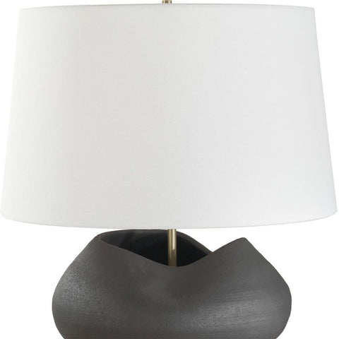Nocturne Organic Accent Textured Drum Table Lamp