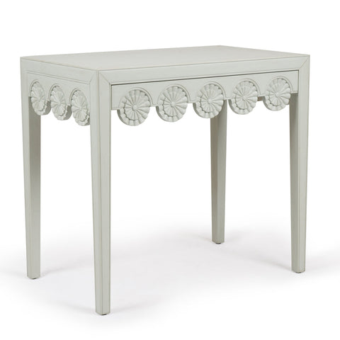 Otto Artful Traditionalist Rectangle End Table with Carving