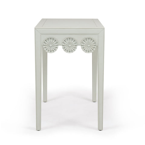 Otto Artful Traditionalist Rectangle End Table with Carving