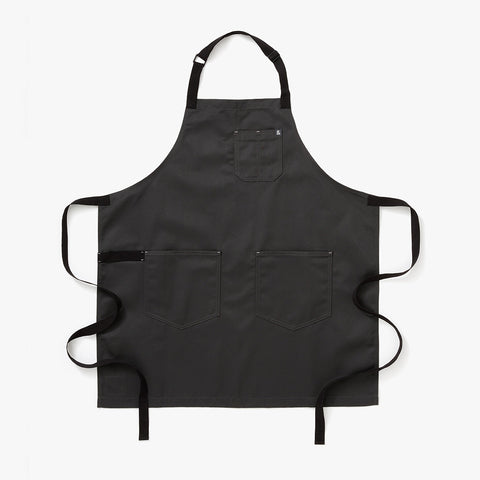 Bib Apron with Adjustable Patch Pockets