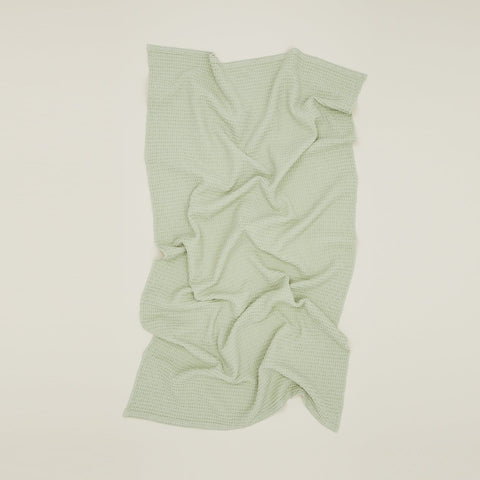 SIMPLE WAFFLE TOWELS - SAGE