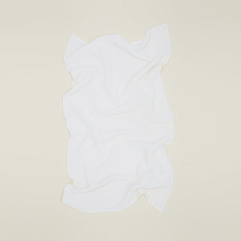 SIMPLE WAFFLE TOWELS - WHITE