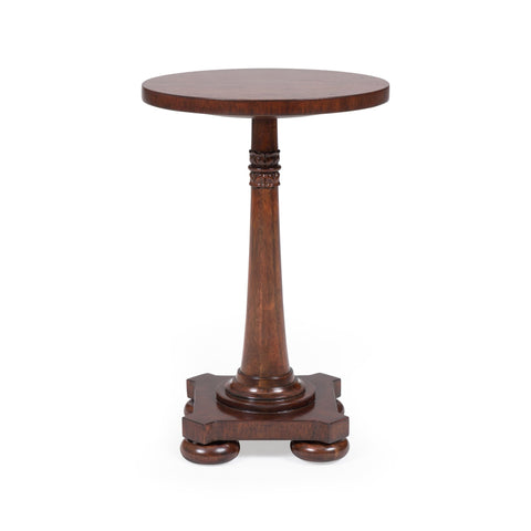 Bunny Williams Artful Traditionalist Round Carved Drink Table