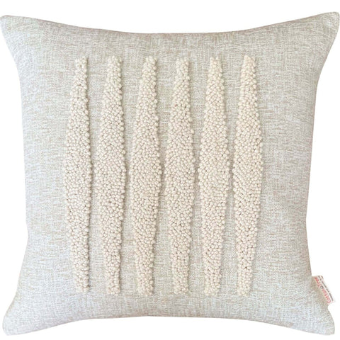 Powered by People Artful Traditionalist Handcrafted Embroidery Accent Throw Pillow - 20 x 20