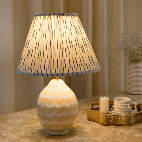 Accent Handcrafted Conical Table Lamp for Elegant Spaces