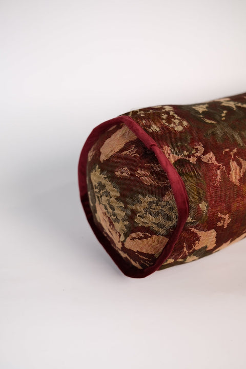 Powered by People Artful Traditionalist Vintage Bolster Cylinder Throw Pillow - 8 x 24 - 9 x 36 - 9 x 48