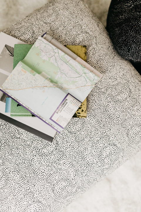 Palizada Timeless Minimalist Cocktail Ottoman with Block Feet