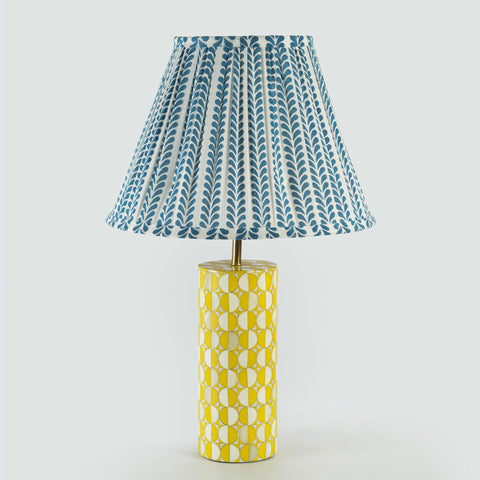 Accent Sunny Geo Handcrafted Bohemian Cylinder Table Lamp