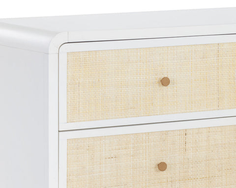 Tierra Two-tone Coastal Drawer Dresser with Knob Handles