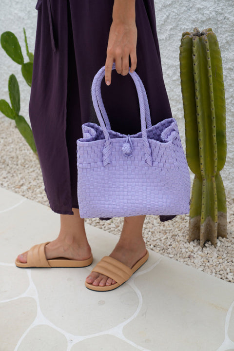 Beach Handwoven Braided Tie Tote