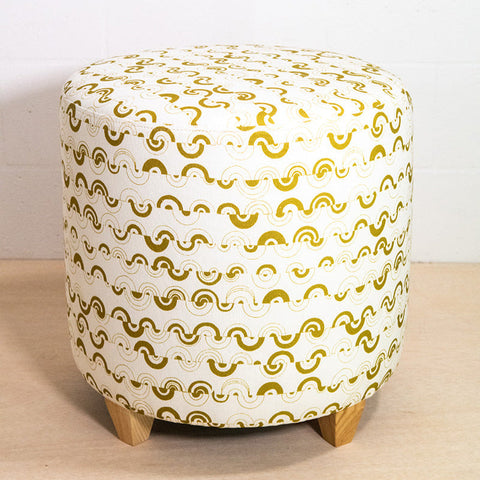 Ortega Timeless Minimalist Barrel Pouf Ottoman