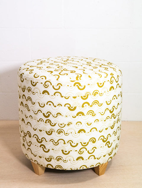 Ortega Global Eclecticist Barrel Pouf Ottoman