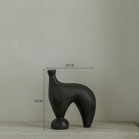 Decorating Essentials Modern Asymmetrical Matte Table Vase