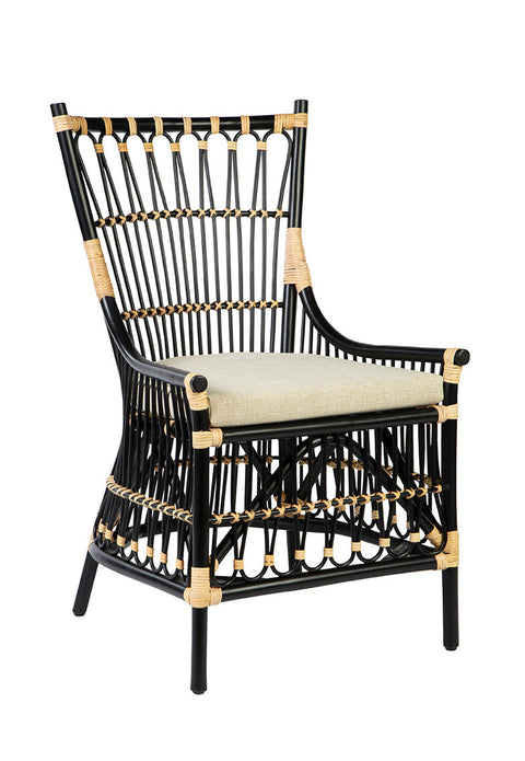 Outdoor Living & Garden Bohemian Dining Armchair with Slat Back