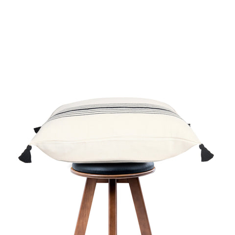 Powered by People Monochromatic Handcrafted Scandinavian Square Pillow Cover - 20 x 20