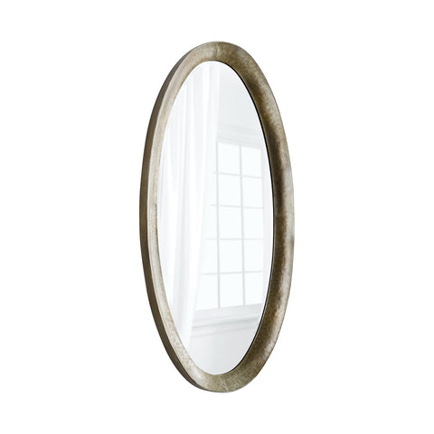 Contemporary Oval Accent Mirror for Bedroom or Bathroom Wall