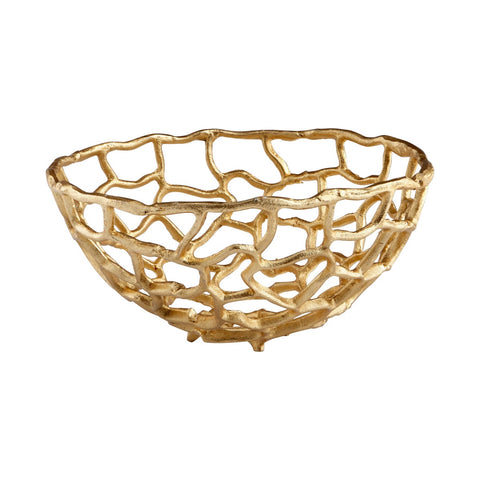 Decorating Essentials Modern Polished Cut-Out Decorative Bowl