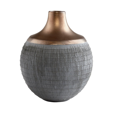 Decorating Essentials Contemporary Ribbed Table Vase