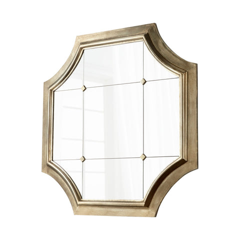 Traditional Clover Window Pane Ornate Framed Wall Mirror