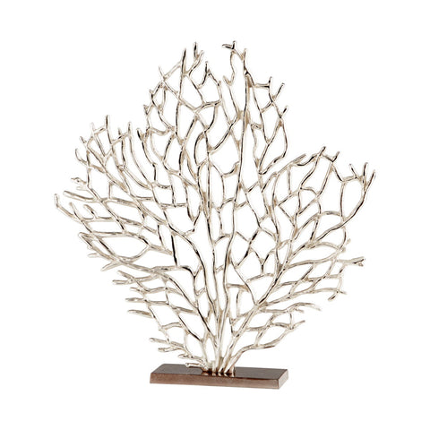 Decorating Essentials Contemporary Abstract Nickel Plated Sculpture