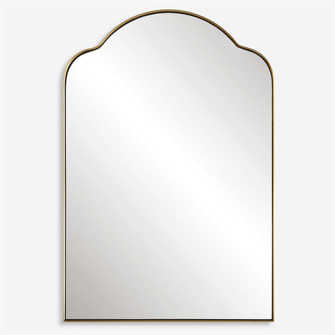 Contemporary Floating Arch Accent Wall Mirror for Entryway