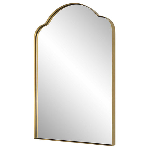 Contemporary Floating Arch Accent Wall Mirror for Entryway