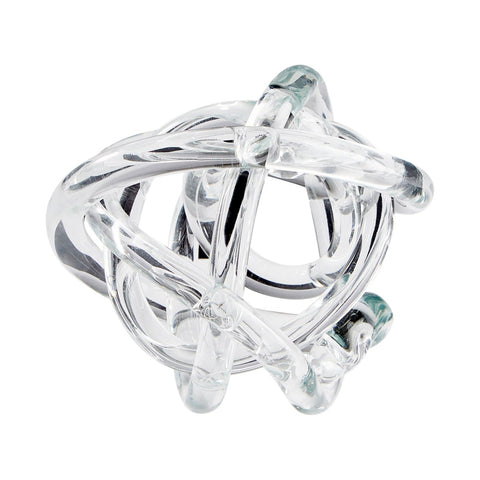 Decorating Essentials Asymmetrical Knot Glass Decorative Ball