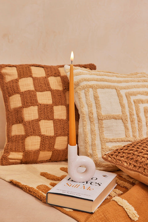 Artful Traditionalist Bohemian Accent Square Throw Pillow