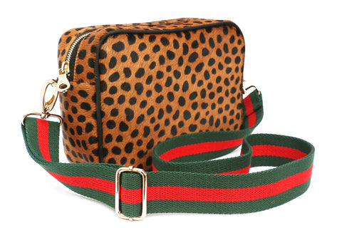 Leopard Animal Pattern Crossbody with Adjustable Straps