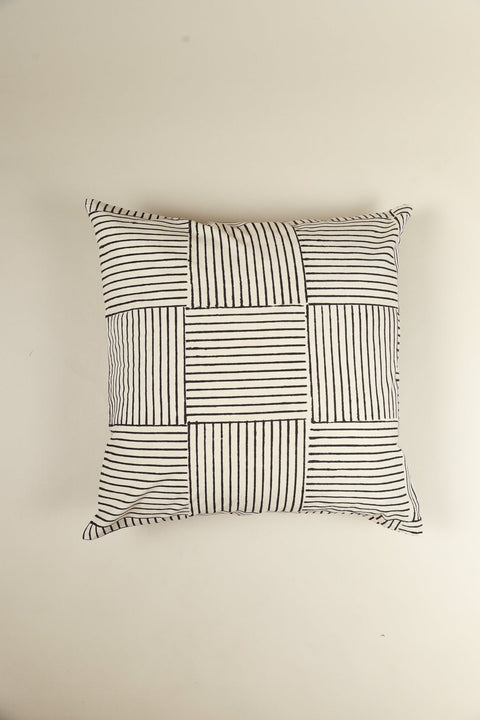 Powered by People Monochromatic Handcrafted Minimalist Pillow Cover - 20 x 20