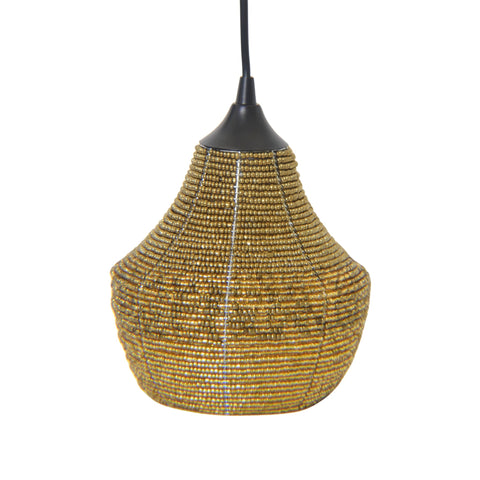 Draper Bohemian Bell Pendant Light with Art Glass