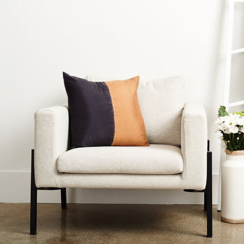 Powered by People Monochromatic Modern Handcrafted Accent Throw Pillow - 20 x 20