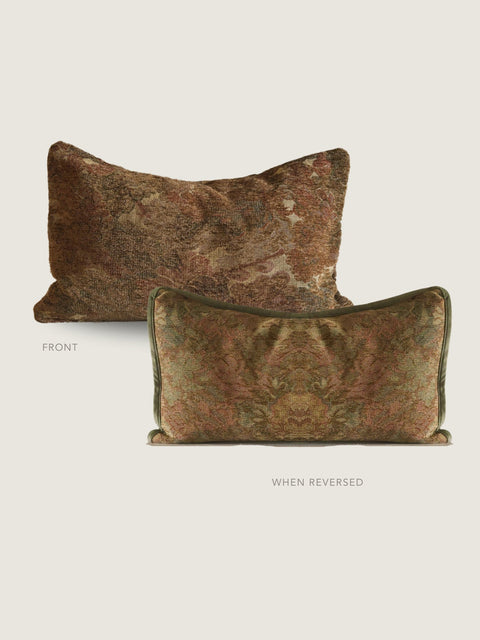 Powered by People Artful Traditionalist Double Sided Contrast Trim Pillow Cover - 12 x 20