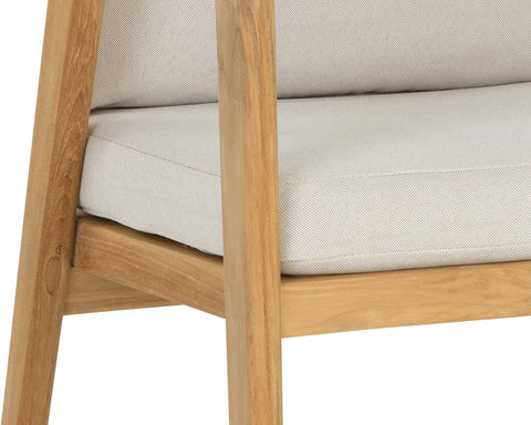 Outdoor Living & Garden Teak Barrel Dining Armchair